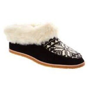 Splendid Bettie Faux Fur Black Fair Isle Booties